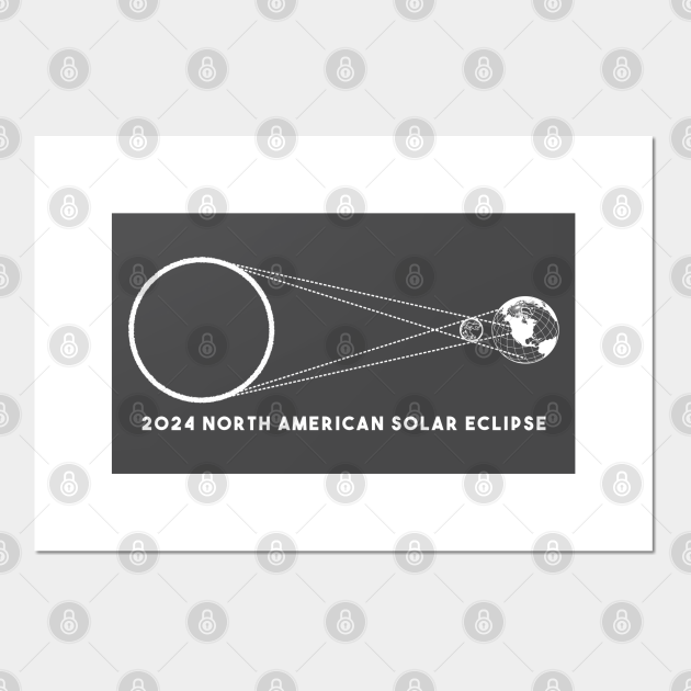 2024 North American Solar Eclipse Eclipse Posters and Art Prints